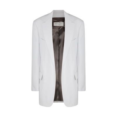 Dries Van Noten Oversized Blazer In Cement