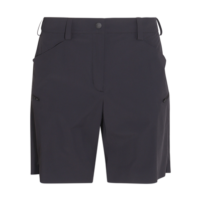 MONCLER BLACK NYLON COTTON SHORTS