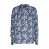 Apc A.p.c. Multicolour Viscose Blouse In Blue