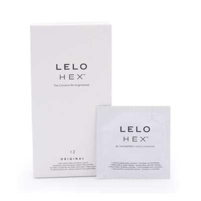 Lelo Hex Condoms In White
