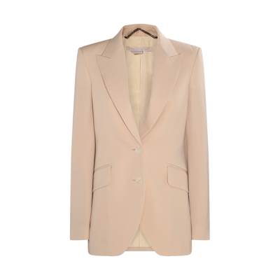 Stella Mccartney Oat Wool Blazer In Beige