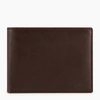 Le Tanneur Horizontal Zipped Pocket Gary Oiled Leather Wallet In Brown