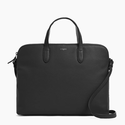 Le Tanneur 1 Gusset Sophie Briefcase In Black