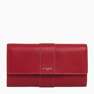 Le Tanneur Travel Jewelry Pouch In Red