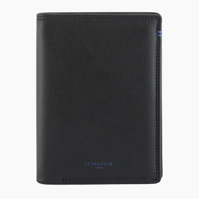 Le Tanneur Martin Small Wallet In Smooth Leather In Black