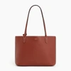 LE TANNEUR LOUISE SMALL TOTE BAG IN PEBBLED LEATHER