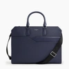 Le Tanneur Porte Documents 15" Gaston En Cuir Grain Croisé In Blue