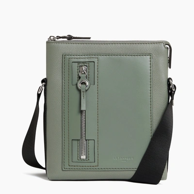 Le Tanneur Alexis Small Leather Shoulder Bag In Green