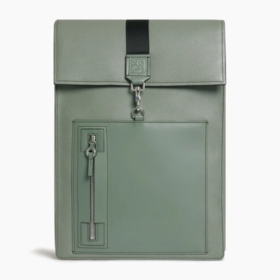 Le Tanneur Alexis Backpack In Leather In Green