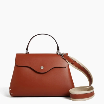 Le Tanneur Sans Couture Medium-sized Handbag In Smooth Leather In Brown