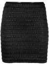 Nanushka Ceara Skirt In Black In Black