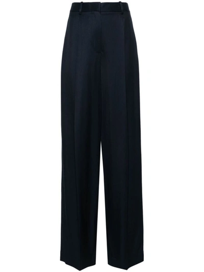 Theory Single Plt Pant.liq1 Clothing In Xlv Nocturne Navy
