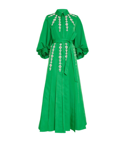 Huishan Zhang Embellished Yara Gown In Green
