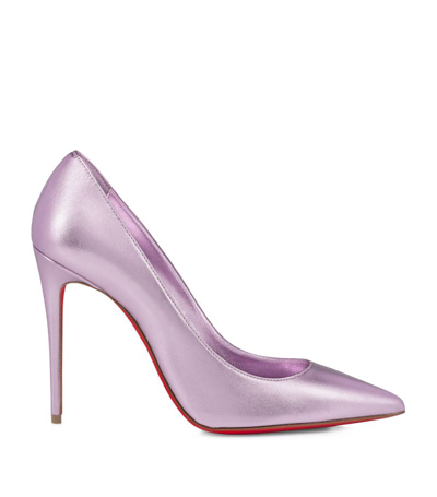 Christian Louboutin Kate Leather Pumps 100 In Violet