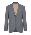 BRUNELLO CUCINELLI VIRGIN WOOL CHECK BLAZER