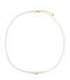 PERSÉE YELLOW GOLD, DIAMOND AND PEARL NECKLACE