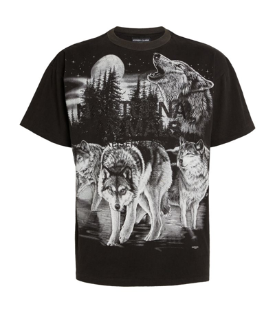 Keiser Clark True Vintage Night Animals T-shirt In Black