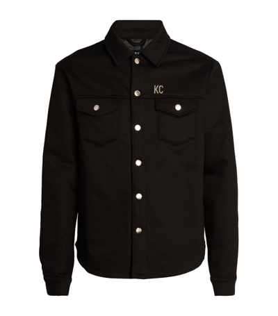 Keiser Clark Logo Overshirt In Black