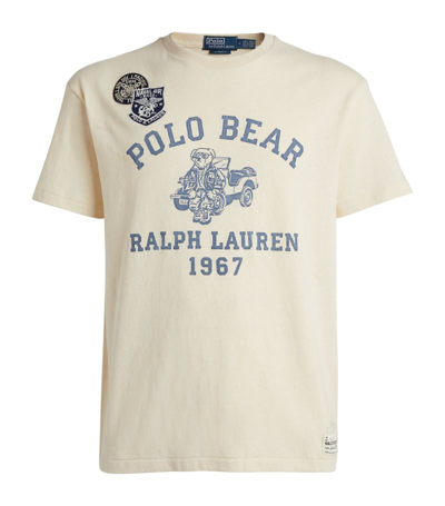 Polo Ralph Lauren Cotton Polo Bear T-shirt In White