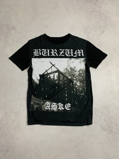 Pre-owned Band Tees X Vintage Burzum Aske Promo T-shirt M Y2k In Black