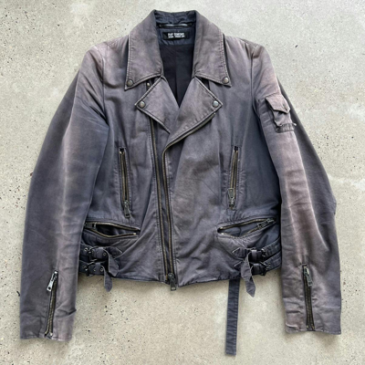 Pre-owned Raf Simons Ss 2003 Consumed Rider Jacket It48 In Faded