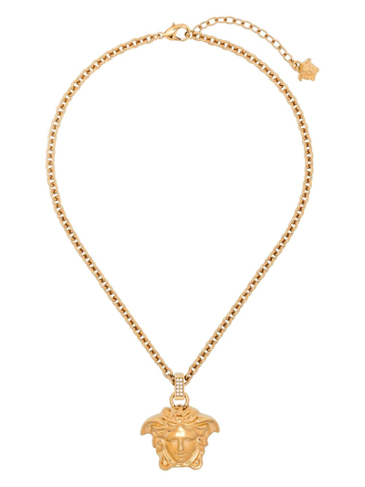 Versace La Medusa Necklace In Gold