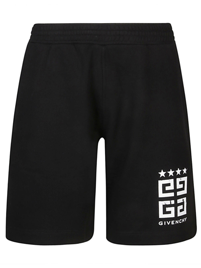 Givenchy Logo Printed Shorts In Black