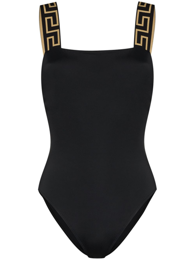 Versace Greca Beachwear Black