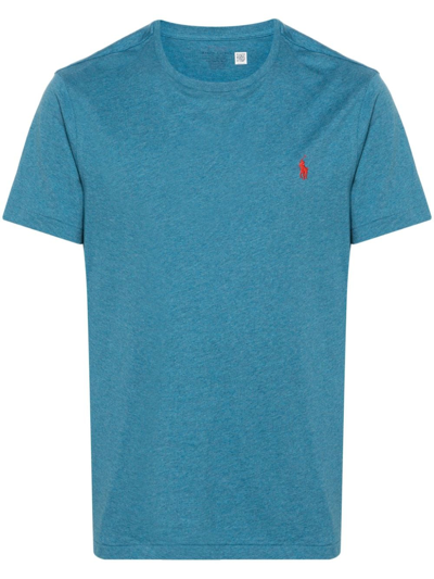 Polo Ralph Lauren Logo T-shirt In Blue