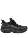 Moncler Black Tech Fabric Trailgrip Lite 2 Sneakers In Black
