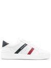 MONCLER MONACO LOW LEATHER SNEAKERS