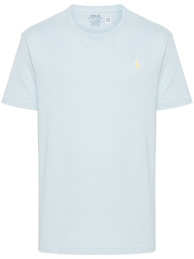 Polo Ralph Lauren Icon Logo T-shirt Custom Fit In Blue