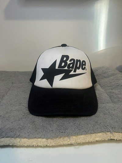 Pre-owned Bape Sta Mesh Cap In Black