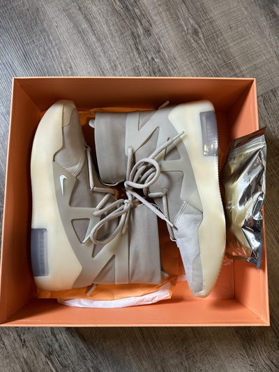Pre-owned Fear Of God X Nike Air Fear Of God 1 “oatmeal” Shoes In Brown