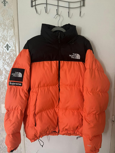 Pre-owned Supreme X The North Face Supreme Fw2016 Nuptse Puffer Jacket In Orange
