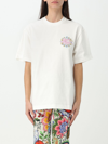 Etro Logo Embroidered Short-sleeved T-shirt In White
