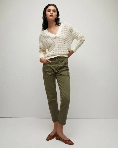 Veronica Beard Arya Straight-leg Pant In Army