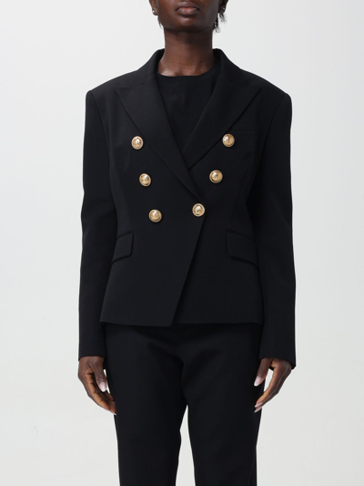 BALMAIN BLAZER BALMAIN WOMAN COLOR BLACK,F12737002