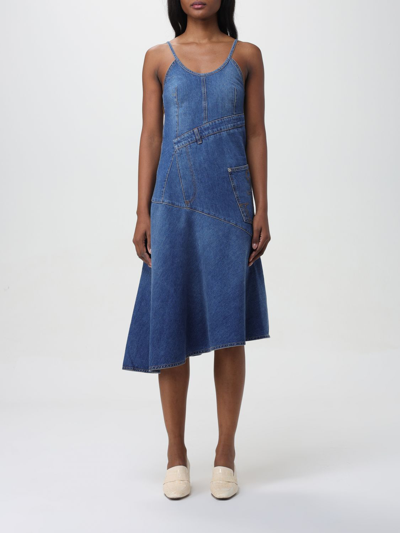 Jw Anderson Blue Cotton Clothing Dresses