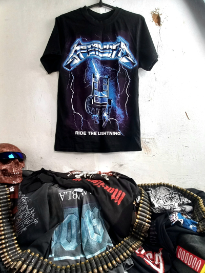 Pre-owned Band Tees X Metallica Vintage Bootleg T-shirt In Black