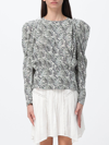 Isabel Marant Abstract Pattern Silk Blouse In Multicolor