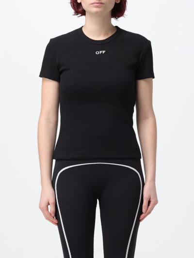 OFF-WHITE T-SHIRT OFF-WHITE WOMAN COLOR BLACK,F16227002