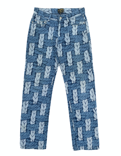 Pre-owned Vivienne Westwood Rope Denim Jeans (discharge Print/ Bleach) In Indigo