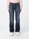 PALM ANGELS JEANS PALM ANGELS WOMAN COLOR DENIM,F17662028