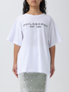 Philosophy Di Lorenzo Serafini T-shirt Woman Philosophy - T-shirt - White In White