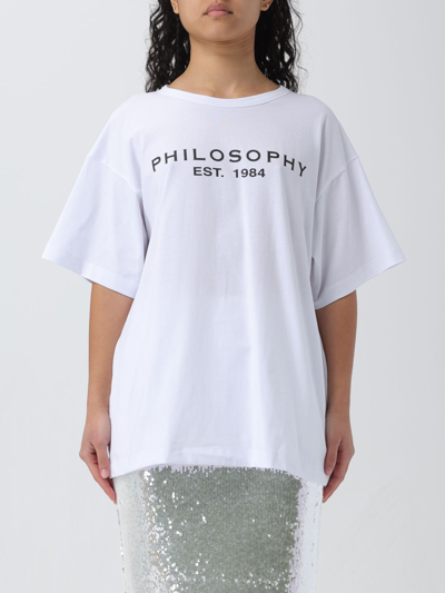 Philosophy Di Lorenzo Serafini Woman T-shirt White Size Onesize Cotton