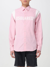 DSQUARED2 SHIRT DSQUARED2 MEN COLOR PINK,f19843010