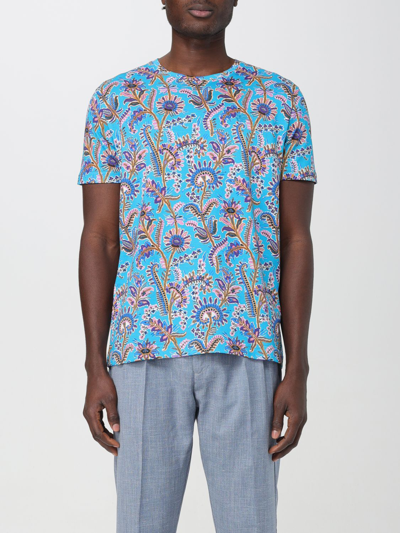 Etro T-shirt  Men Color Gnawed Blue