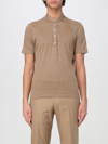 Lardini Fine-knit Slub T-shirt In Brown
