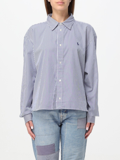 Polo Ralph Lauren Shirt  Woman Color Blue In White